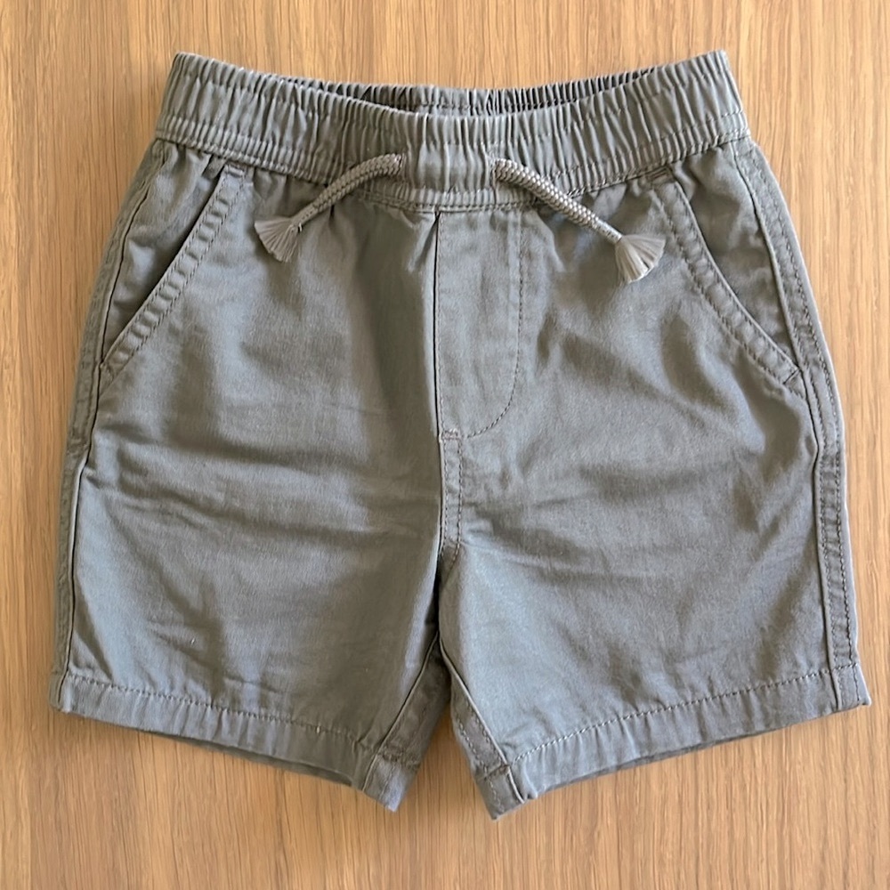 Garanimals, toddler elastic waist shorts, grey 12-18 months